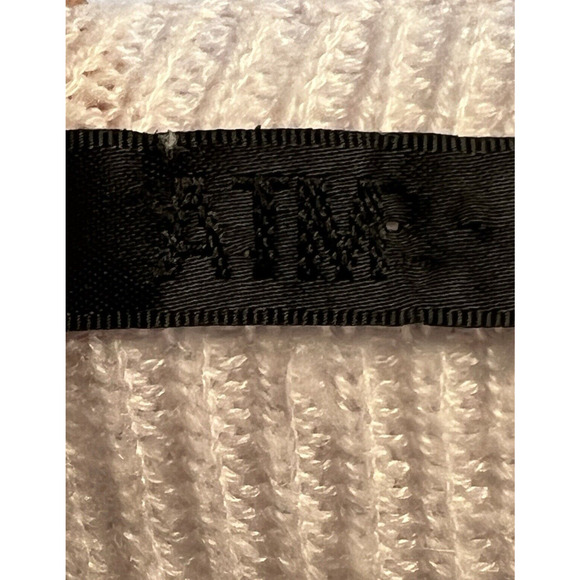 ATM XS Sweater Pullover Top pale pink Rib Knit V-Neck‎ - Picture 7 of 10